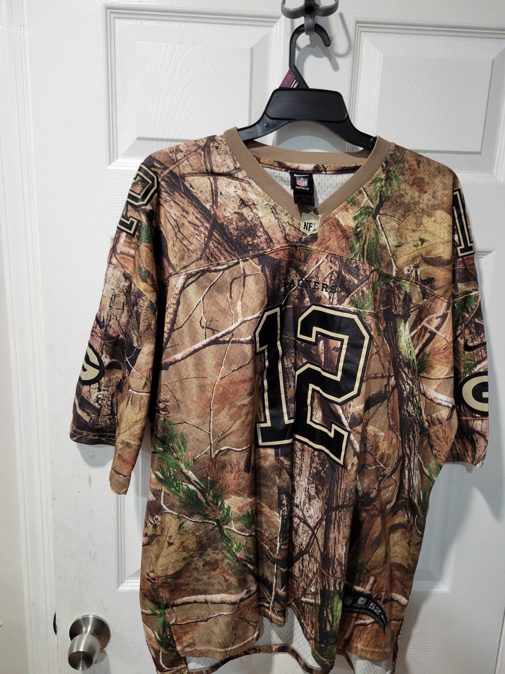 Nike collab Realtree Green Bay Packers Aaron Rodgers Camo Jersey